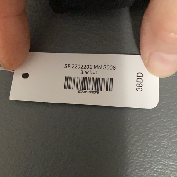 Black Front Closure Racerback Bra - Picture 5 of 5